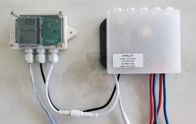 Simple Pypilot computer by NaviTop with waterproof enclosure, ready to run